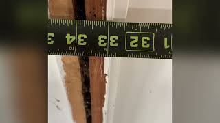 How to measure a Rough Opening for a PreHung door Custom size door [upl. by Alemaj771]