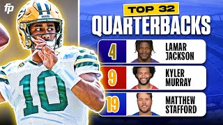 QUARTERBACK PLAY  Top 32 QB Fantasy Ranks 2024 Fantasy Football [upl. by Nylesaj]