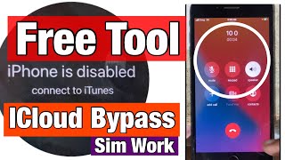 Free Tool passcode Disabled iphone with Sim work [upl. by Dickinson]