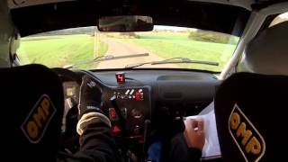 Caméra embarqué rallye hautes saones 2015 ES1 [upl. by Lrigybab]