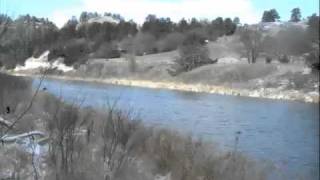 Ice Jam on the Niobrara River [upl. by Fraya255]