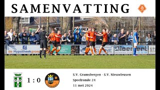 Samenvatting SV Gramsbergen 1  SV Nieuwleusen 1 [upl. by Anaibib]