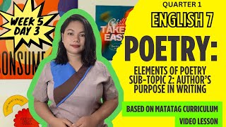 Author’s Purpose in Writing Week 5  DAY 3  G7 ENGLISH  MATATAG  Quarter I  MATATAG CURRICULUM [upl. by Thamos891]