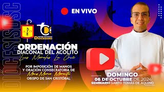 ORDENACION DIACONAL DE LUIS EDUARDO MORALES LA CRUZ [upl. by Ennirac239]