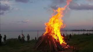 St John the Baptist Bonfire 24 June [upl. by Rahel]