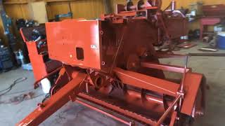 Hesston 4590 Small baler rebuild part 2 [upl. by Schear483]