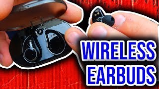 Wireless Bluetooth Earbuds UROK TWSI7 Review Waterproof [upl. by Joacimah]