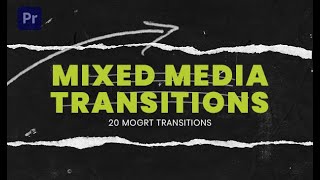 Mixed Media Transitions MOGRT  Free Download [upl. by Waiter31]