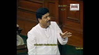 Shri Pramod Mahajan on 22 02 2001  Responded on problems being faced by farmers [upl. by Hanahs]