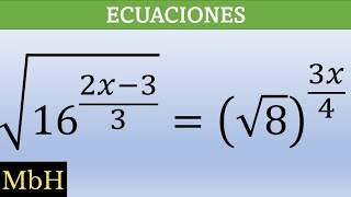 Y TÚ ¿Sabes resolver esta SENCILLA ECUACIÓN EXPONENCIAL [upl. by Seem]