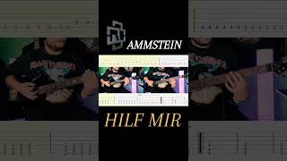 Rammstein  Hilf Mir guitartabs guitarcover guitarlesson rammstein [upl. by Gilder143]