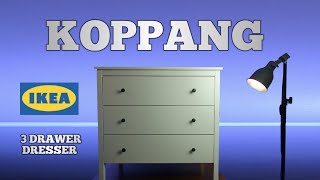 KOPPANG 3 DRAWER DRESSER FROM IKEA [upl. by Assirrec]