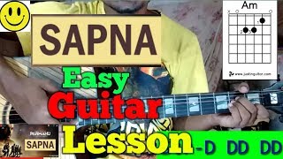 Sapna  Arijit Singh Easy Guitar ChordsLessonsTutorialGuitar CoverByMerajul [upl. by Daughtry]