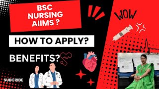 Bsc Nursing Honsin AIIMS how to apply  stipend [upl. by Anaizit772]