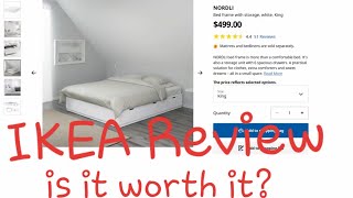 NORDLI BED REVIEW by IKEA w Custom Headboard vs MALM and BRIMNES [upl. by Llyrrad]