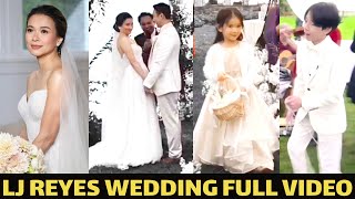 LJ REYES WEDDING FULL VIDEO NG KASAL NI LJ REYES AND PHILIP EVANGELISTA [upl. by Ehlke]