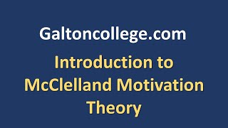 Introduction to McClelland Motivation Theory [upl. by Micco]