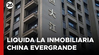 Corte de Hong Kong ordena liquidación de inmobiliaria china Evergrande [upl. by Travis297]