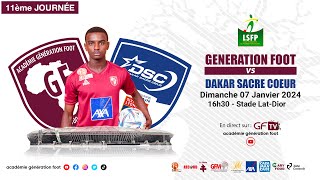 Suivez le match Génération Foot vs Dakar Sacré Cœur 11éme journée ligue 1 Saison 20232024 [upl. by Giarc476]