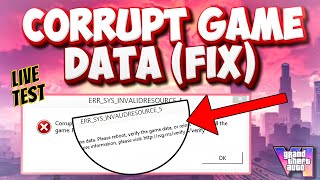 HOW TO FIX ERRSYSFILELOAD CORRUPT GAME DATA IN GTA V  MODS 2024 [upl. by Aneema]