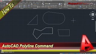 How to Draw Polyline in AutoCAD  All options explained [upl. by Ilan990]