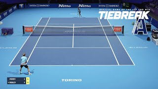 TIEBREAK  Alexander Zverev Vs Andrey Rublev I Nitto ATP Finals I Expert Difficulty PS5 [upl. by Filipe]