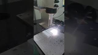 High power 100W fiber laser marking machine for metal deeep marking lasermarkingmachine [upl. by Aniv]