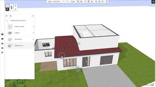 Tutoriel  Créer une toiture méditerranéenne et une terrasse couverte sur loutil plan 3D Kazaplan [upl. by Gnahc975]