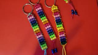 Silicone Beaded Keychain and Key Wristlet [upl. by Osgood]