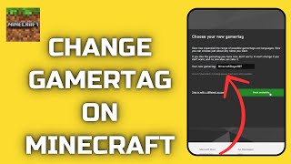 How to Change Gamertag in Minecraft 2024 [upl. by Blanc]