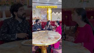 School Teachers in family function 👩‍🏫 shorts funnyshorts ytshorts sejalgabashorts teacherlif [upl. by Alegnaoj]