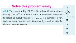 how to solve complex diode circuit problems microelectronic circuits by sedra and smith solutions [upl. by Araz31]