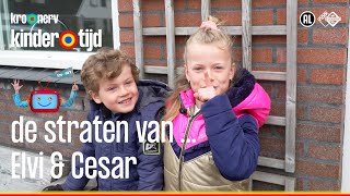 De straten van   Elvi amp Cesar Kindertijd KRONCRV [upl. by Dent]