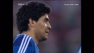 Diego Maradona vs Germany♕Individual Highlights♕World Cup 1990 [upl. by Rizzi]