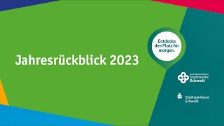 Jahresrückblick der Stadt SchwedtOder 2023 [upl. by Ennairac]