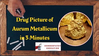 Aurum metallicum drug picture homoeopathyeducation [upl. by Baum969]