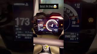 Ducati Panigale V4s Stock Exhaust Dyno Test 🤯 topspeed [upl. by Nerraw]