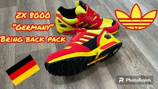 Adidas ZX 8000 “germany” bring back pack Close look and on feet [upl. by Nhguav]