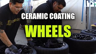 HOW TO CERAMIC COAT WHEELS  H2OAUTODETAILSUPPLY [upl. by Ivey]