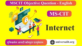 MSCIT Internet Objective questions 2024 English  MSCIT Objective Questions in English [upl. by Adorl327]