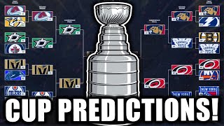 NEW 2024 NHL STANLEY CUP PLAYOFF BRACKET PREDICTIONS [upl. by Moncear15]