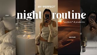 MY NIGHT TIME ROUTINE productive cozy amp aesthetic [upl. by Serilda]