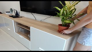 New IKEA TV cabinet BESTA series amp Plant nursery visit [upl. by Oludoet467]