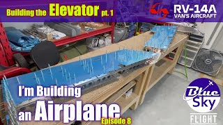 Elevator pt1 Building a Vans RV 14 Airplane [upl. by Filemon]