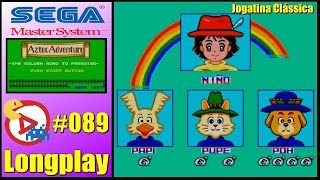 Master System Longplay Aztec Adventure the golden road to paradise  FM [upl. by Cima]