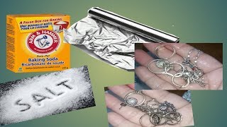 Cleaning tarnished silver jewelry Nangingitim na silver paano linisin [upl. by Somerset]