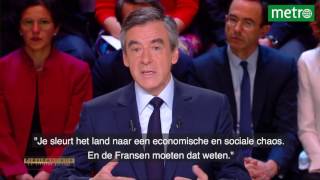 Eerste debat Franse presidentskandidaten [upl. by Akcired159]