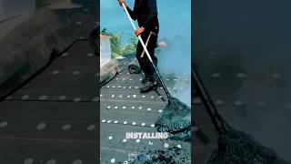 Interesting house roof coating Satisfying jobs and machinery in the world satisfying shorts [upl. by Norehs]