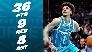 LaMelo Balls CLUTCH SeasonHigh Performance vs Celtics 🏀  November 20 2023 [upl. by Eillom]