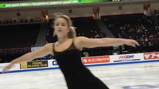 Anna Shcherbakova Skate America Practice FS 10 1719 [upl. by Curran]